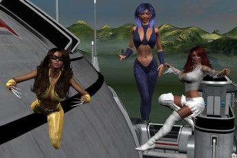 Картинка 3д+графика фантазия+ fantasy взгляд девушки