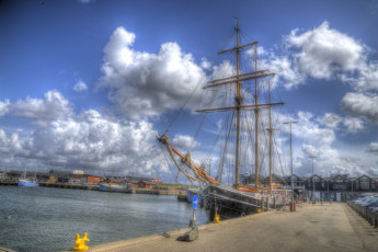 Картинка корабли парусники причал корабль мачты