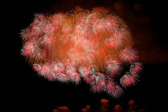 Картинка разное салюты +фейерверки ночь небо огни фейерверк салют