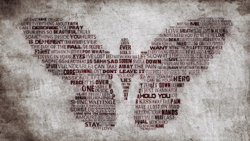 Картинка разное надписи +логотипы +знаки бабочка