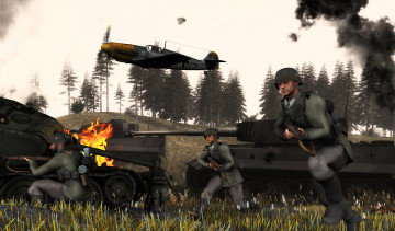 Картинка 3д+графика армия+ military самолет танки солдаты