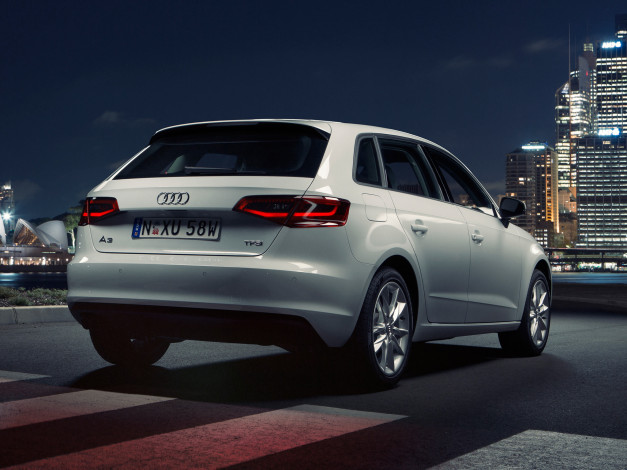Обои картинки фото автомобили, audi, a3, sportback, 1-4t, au-spec, 8v, светлый