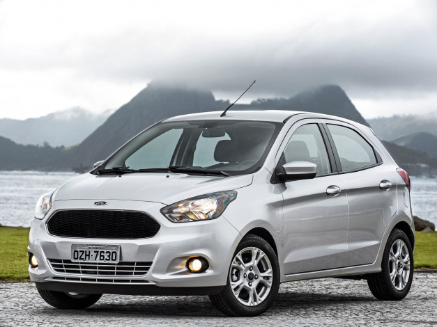 Обои картинки фото автомобили, ford, ka, br-spec, 2014г, светлый