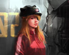 Картинка разное арты арт девушка евангелион аниме