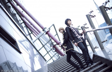 Картинка разное cosplay+ косплей арт парни аниме гинтама