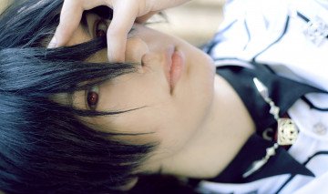 Картинка разное cosplay+ косплей брюнет парень рыцарь вампир взгляд аниме