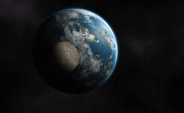 Картинка космос арт планеты вселенная галактика