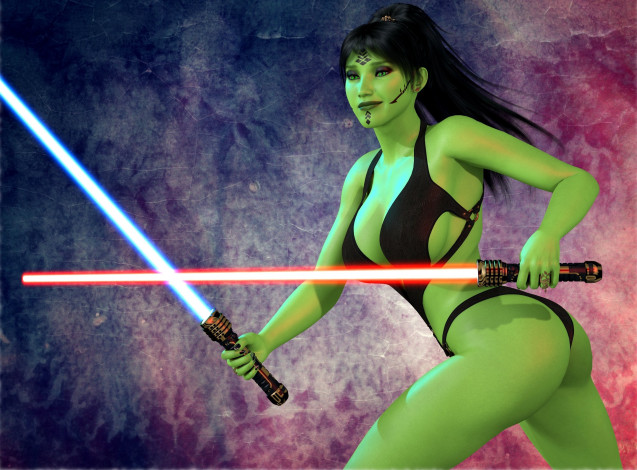 Обои картинки фото 3д графика, существа , creatures, оружие, халк, взгляд, фон