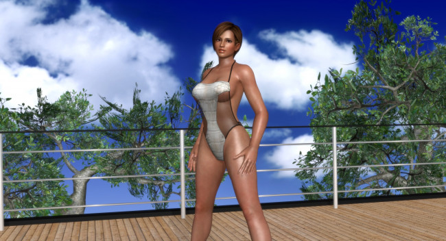 Обои картинки фото 3д графика, аниме , anime, фон, взгляд, девушка