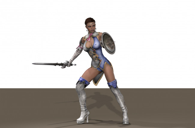 Обои картинки фото 3д графика, амазонки , amazon, девушка, взгляд, фон, оружие