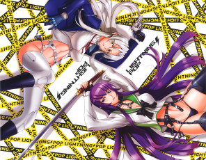 обоя аниме, highschool of the dead, девушка