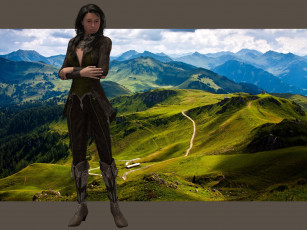 Картинка 3д+графика люди+ people фон взгляд девушка