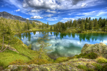 Картинка природа реки озера река лес