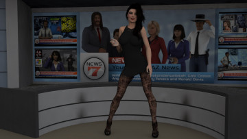 Картинка 3д+графика люди+ people девушка фон взгляд