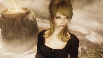 Картинка 3д+графика люди+ people девушка взгляд фон