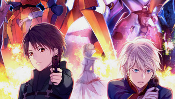 Картинка аниме aldnoah+zero оружие парни
