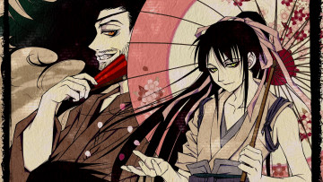 Картинка аниме drifters самураи