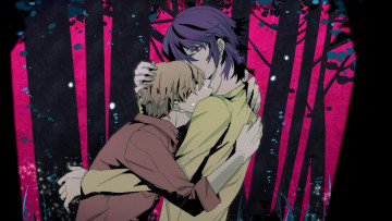 Картинка аниме shiki парни