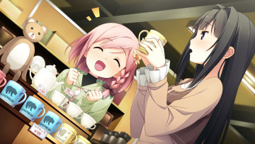 Картинка аниме your+diary девушки фон взгляд