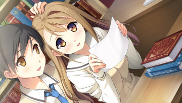 Картинка аниме your+diary фон взгляд девушка