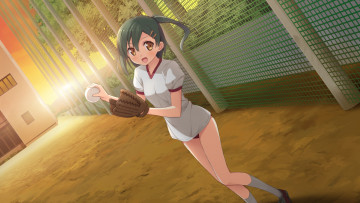 обоя аниме, your diary, фон, взгляд, девушка