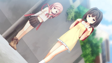 Картинка аниме your+diary фон взгляд девушки