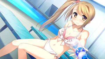 Картинка аниме your+diary взгляд фон девушка