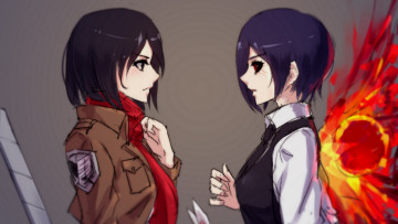 Картинка аниме животные +существа тока микаса