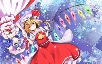 Картинка аниме touhou фон взгляд девушка