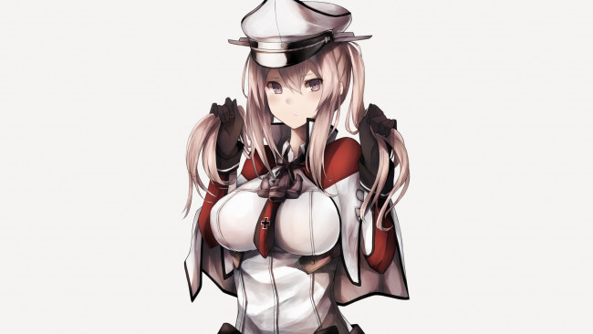 Обои картинки фото аниме, kantai collection, graf, zeppelin