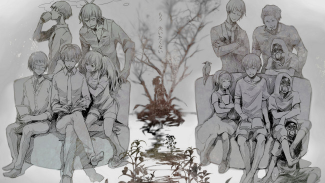 Обои картинки фото аниме, tokyo ghoul, персонажи