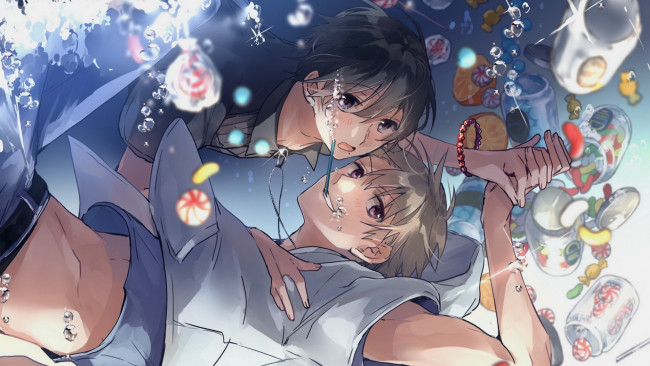 Обои картинки фото аниме, unknown,  другое, парни