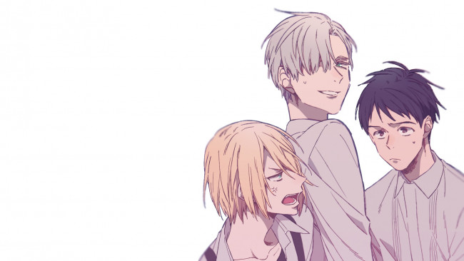 Обои картинки фото аниме, yuri on ice, персонажи, парни