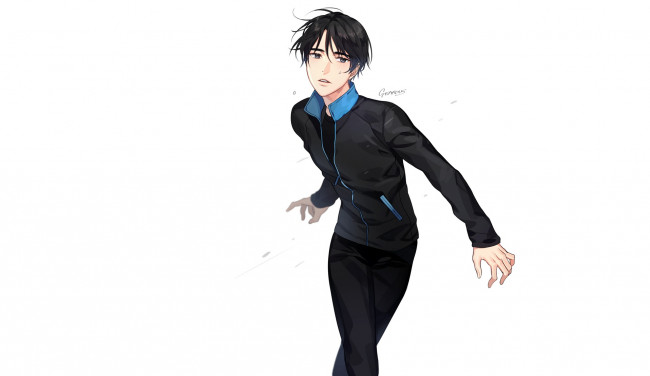 Обои картинки фото аниме, yuri on ice, lee, seung-gil