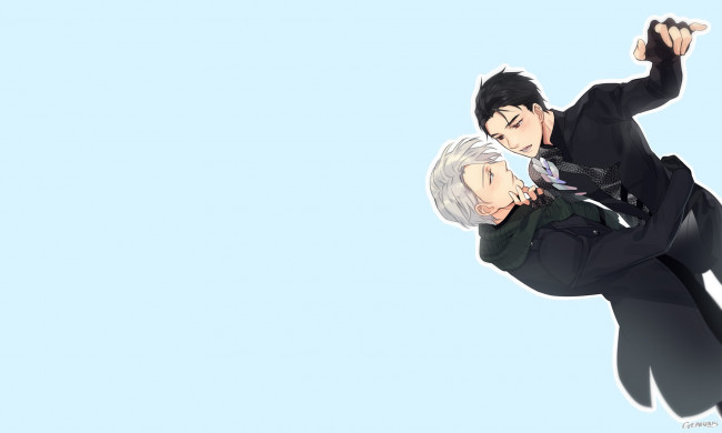 Обои картинки фото аниме, yuri on ice, персонажи, парни
