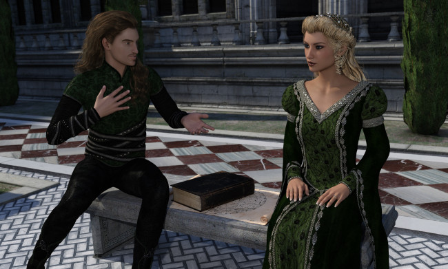 Обои картинки фото 3д графика, люди , people, девушка, взгляд, фон