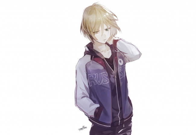 Обои картинки фото аниме, yuri on ice, yuri, plisetsky