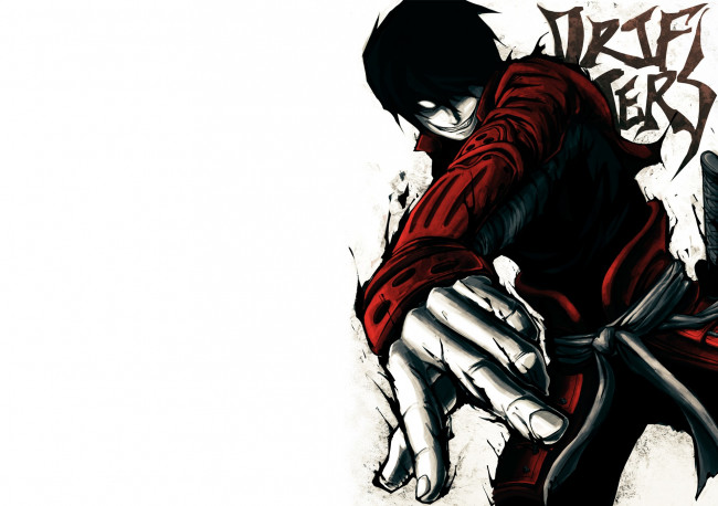 Обои картинки фото аниме, drifters, самурай