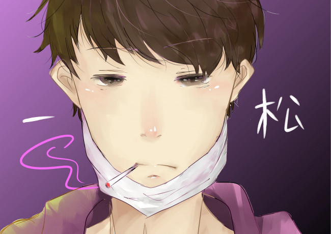 Обои картинки фото аниме, osomatsu-san, matsuno, ichimatsu