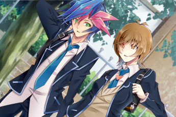 Картинка аниме yu-gi-oh zaizen aoi fujiki yuusaku