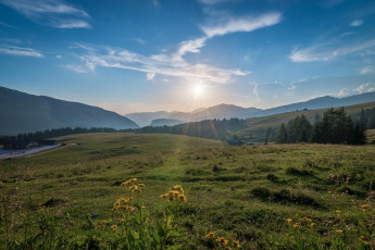 Картинка природа восходы закаты простор