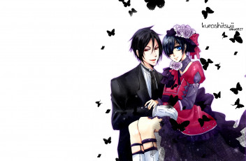 Картинка аниме kuroshitsuji сиэль себастьян