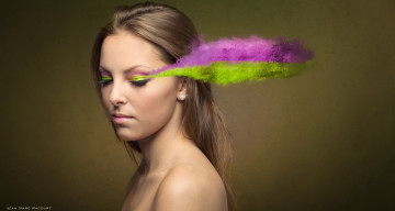 Картинка девушки -unsort+ креатив макияж девушка holy