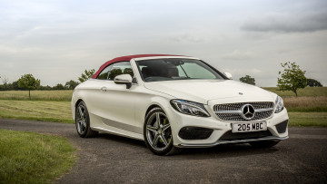 обоя mercedes-benz c class c220 d-cabriolet 2017, автомобили, mercedes-benz, 2017, d-cabriolet, c220, class, c