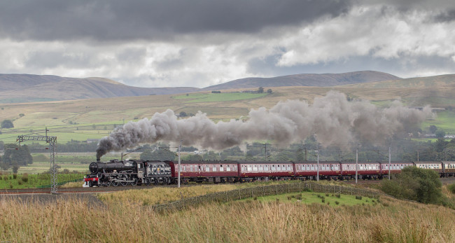 Обои картинки фото техника, паровозы, локомотив, состав