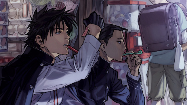 Обои картинки фото аниме, unknown,  другое , парни
