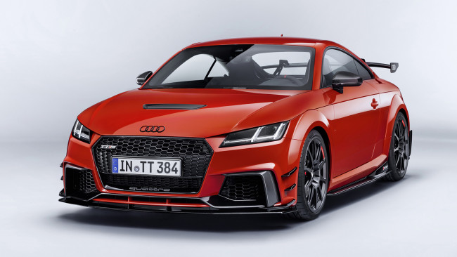 Обои картинки фото audi tt rs performance parts 2018, автомобили, audi, красный, 2018, parts, rs, performance, tt