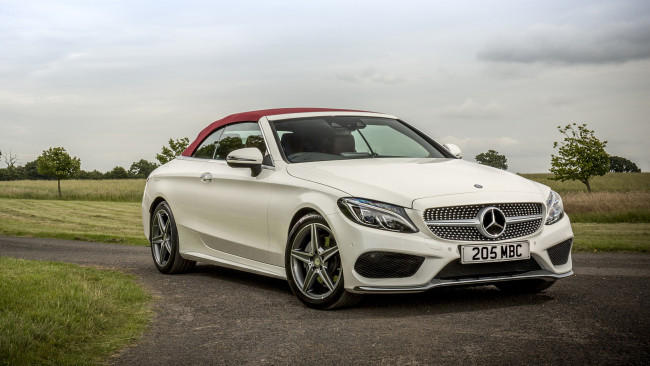 Обои картинки фото mercedes-benz c class c220 d-cabriolet 2017, автомобили, mercedes-benz, 2017, d-cabriolet, c220, class, c