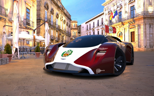 Обои картинки фото aston martin dp-100 vision gran turismo 2014, автомобили, 3д, turismo, 2014, gran, vision, dp-100, aston, martin