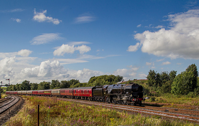 Обои картинки фото техника, паровозы, состав, локомотив